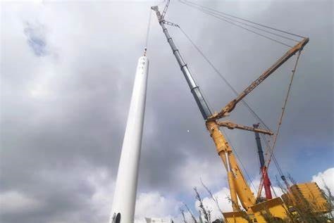 Wind power towers are prefabricated and spliced with low-temperature curing epoxy adhesive